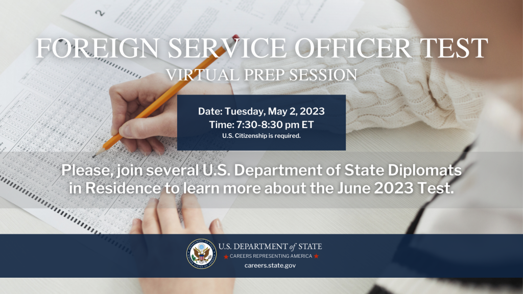 Foreign Service Officer Test Prep Session Careers