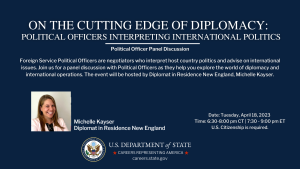On the Cutting Edge of Diplomacy: Political Officer Panel Discussion_thumbnail